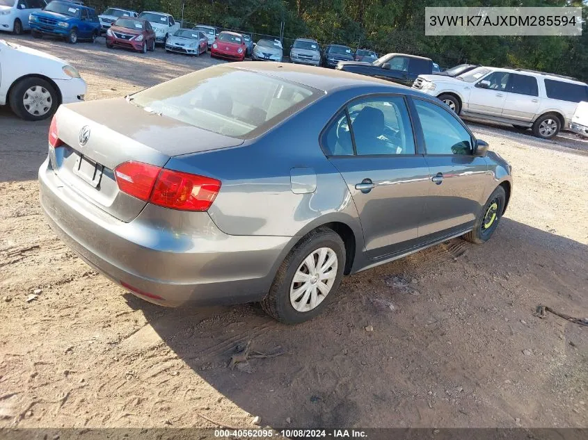 3VW1K7AJXDM285594 2013 Volkswagen Jetta 2.0L S