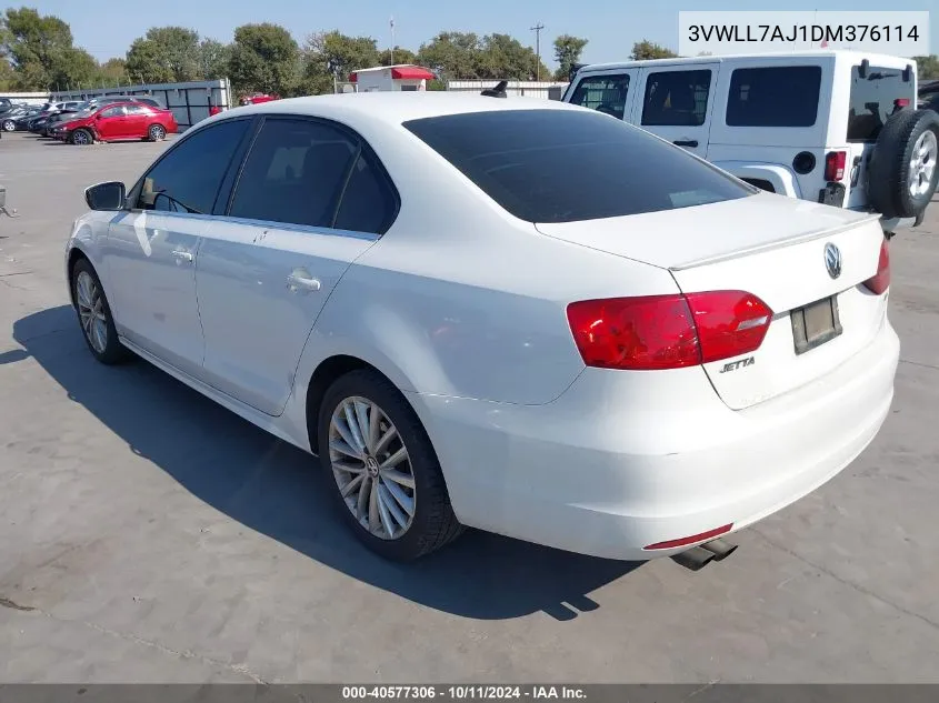 2013 Volkswagen Jetta 2.0L Tdi VIN: 3VWLL7AJ1DM376114 Lot: 40577306