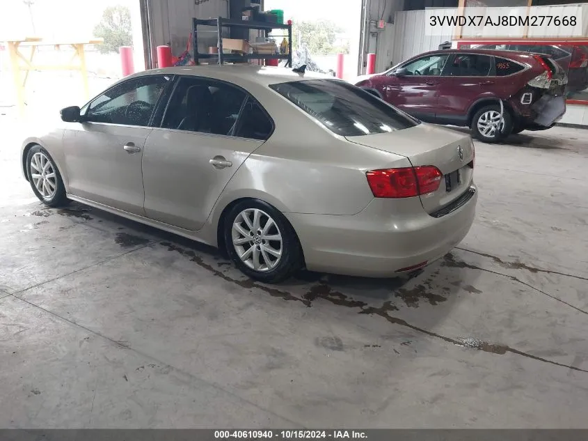 2013 Volkswagen Jetta 2.5L Se VIN: 3VWDX7AJ8DM277668 Lot: 40610940