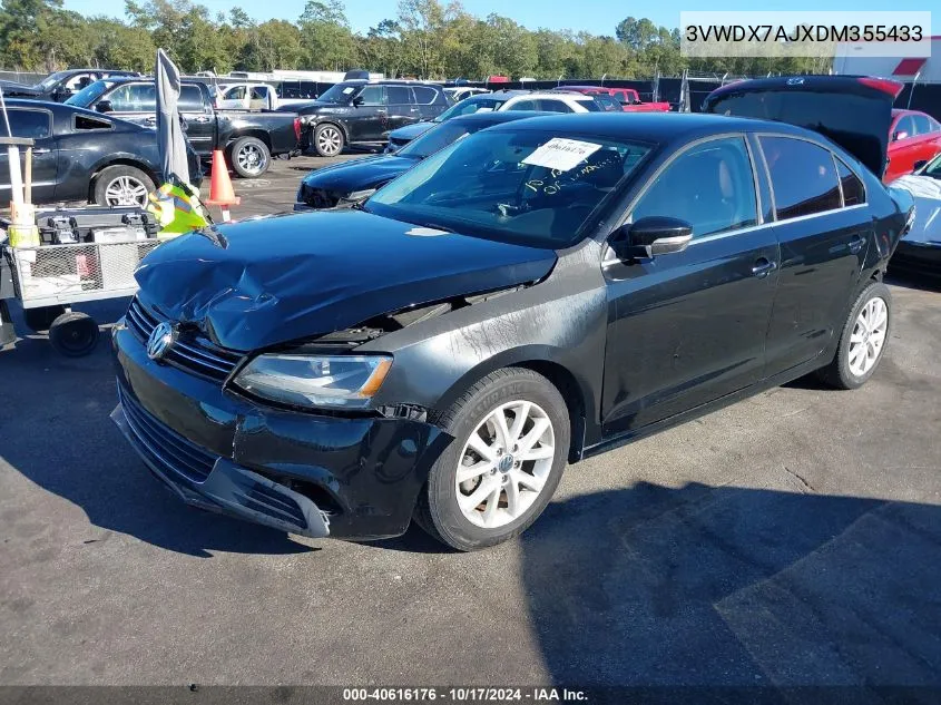 2013 Volkswagen Jetta 2.5L Se VIN: 3VWDX7AJXDM355433 Lot: 40616176