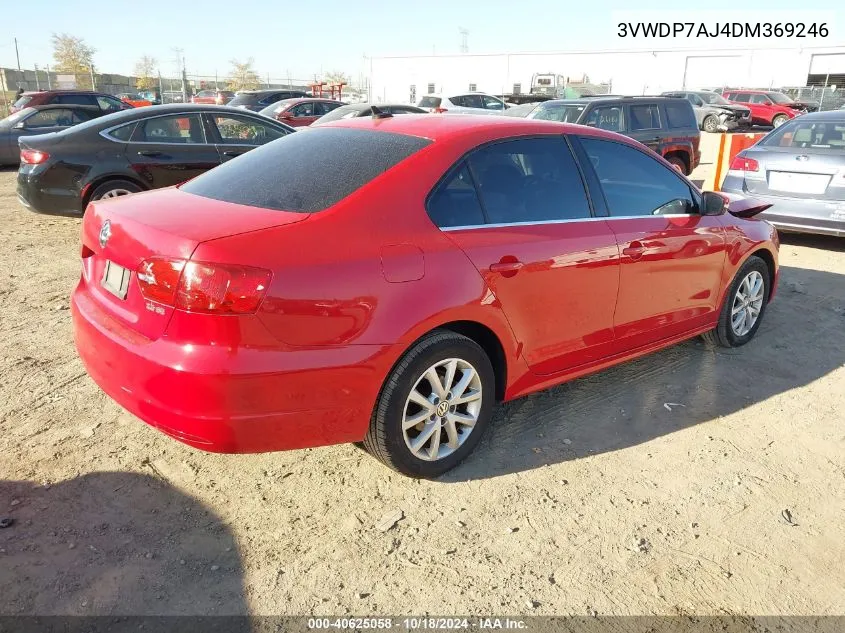 2013 Volkswagen Jetta 2.5L Se VIN: 3VWDP7AJ4DM369246 Lot: 40625058