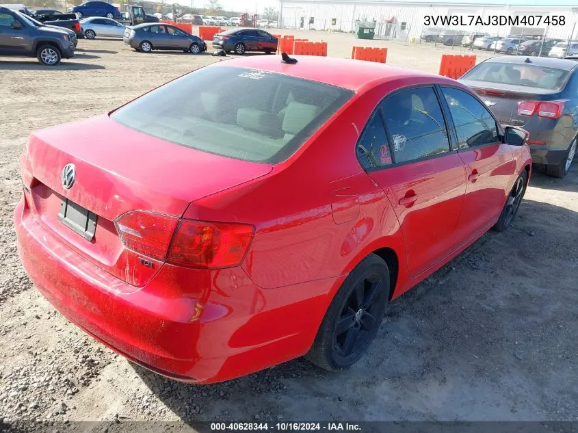 2013 Volkswagen Jetta 2.0L Tdi VIN: 3VW3L7AJ3DM407458 Lot: 40628344