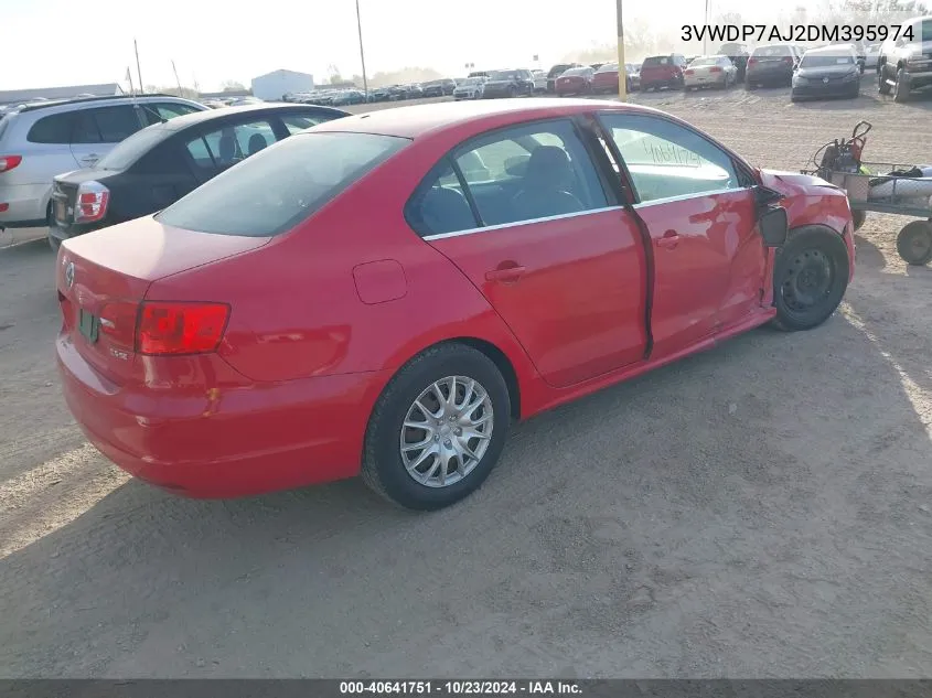 2013 Volkswagen Jetta 2.5L Se VIN: 3VWDP7AJ2DM395974 Lot: 40641751