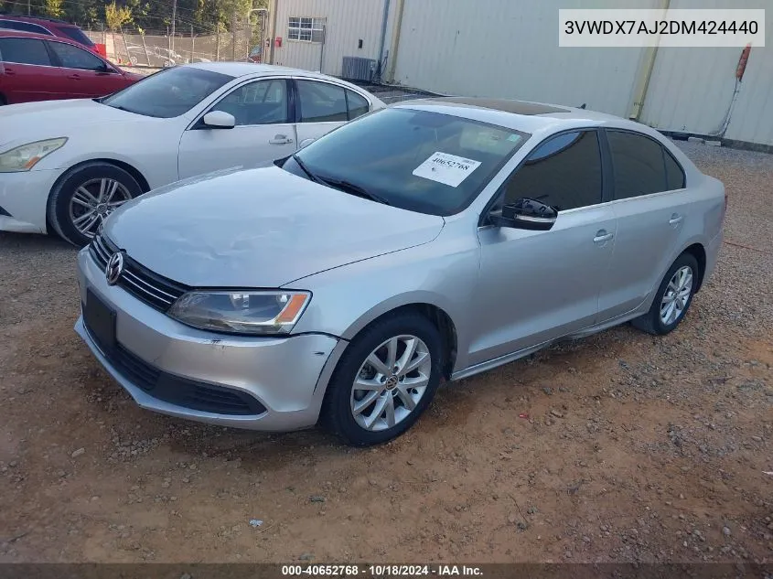 2013 Volkswagen Jetta 2.5L Se VIN: 3VWDX7AJ2DM424440 Lot: 40652768