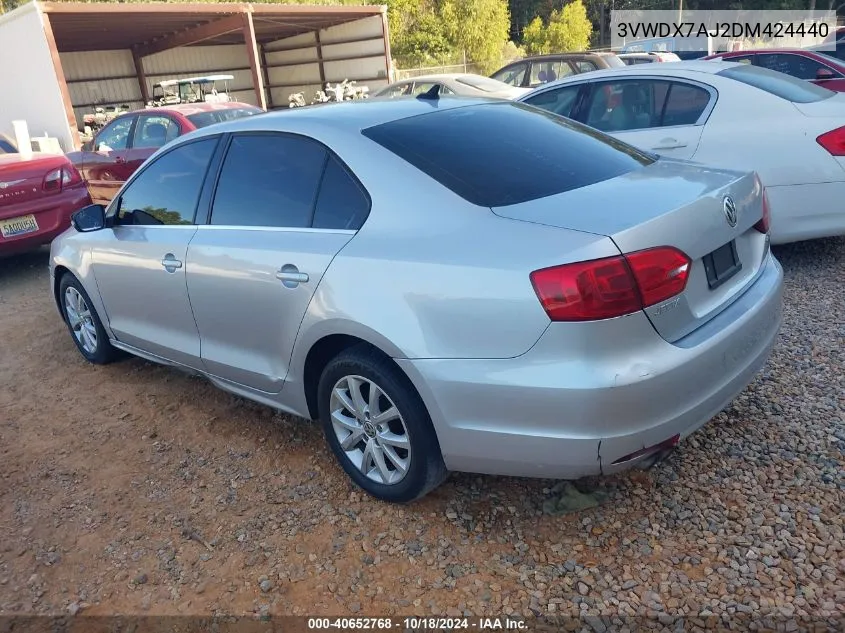 2013 Volkswagen Jetta 2.5L Se VIN: 3VWDX7AJ2DM424440 Lot: 40652768