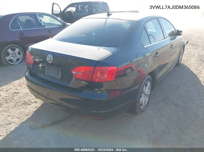 2013 Volkswagen Jetta 2.0L Tdi VIN: 3VWLL7AJ0DM365086 Lot: 40665323