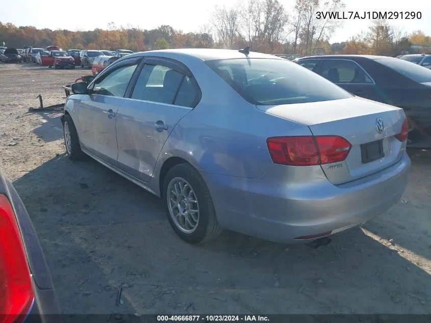 2013 Volkswagen Jetta 2.0L Tdi VIN: 3VWLL7AJ1DM291290 Lot: 40666877