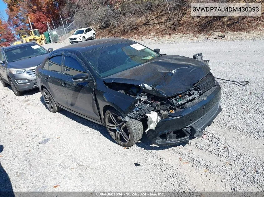 2013 Volkswagen Jetta 2.5L Se VIN: 3VWDP7AJ4DM430093 Lot: 40681894