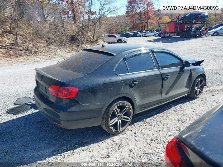 2013 Volkswagen Jetta 2.5L Se VIN: 3VWDP7AJ4DM430093 Lot: 40681894