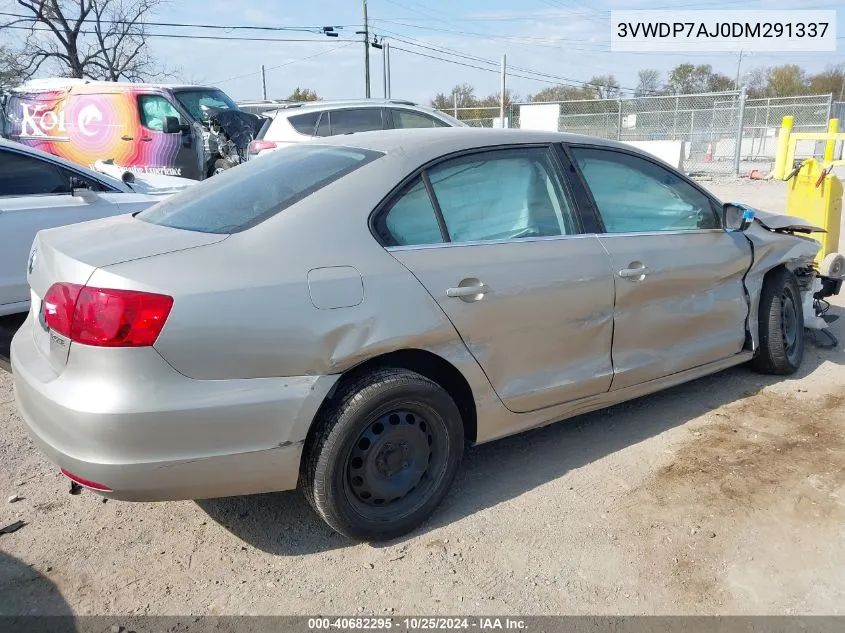 2013 Volkswagen Jetta 2.5L Se VIN: 3VWDP7AJ0DM291337 Lot: 40682295