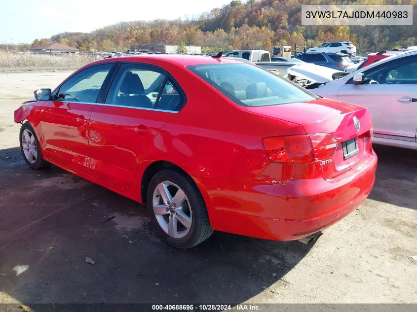 2013 Volkswagen Jetta Tdi VIN: 3VW3L7AJ0DM440983 Lot: 40688695