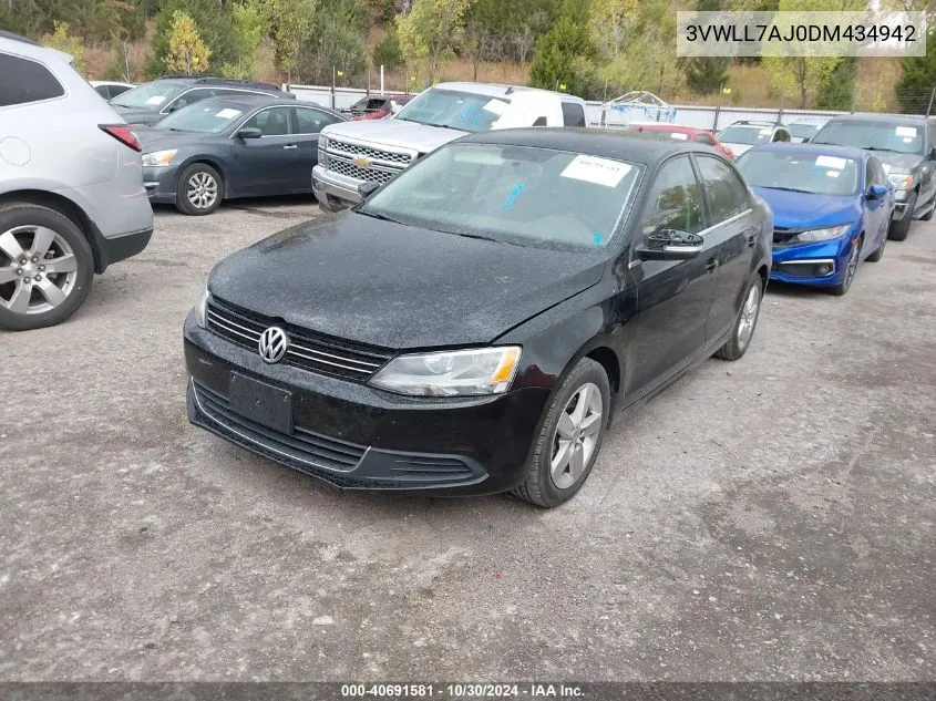 2013 Volkswagen Jetta 2.0L Tdi VIN: 3VWLL7AJ0DM434942 Lot: 40691581