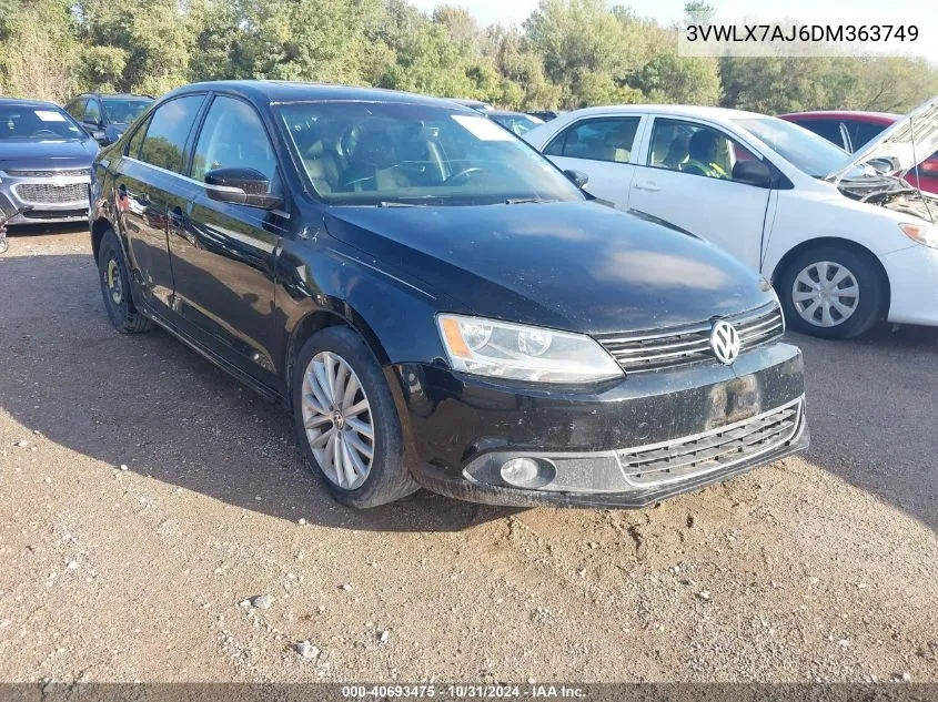 2013 Volkswagen Jetta 2.5L Sel VIN: 3VWLX7AJ6DM363749 Lot: 40693475