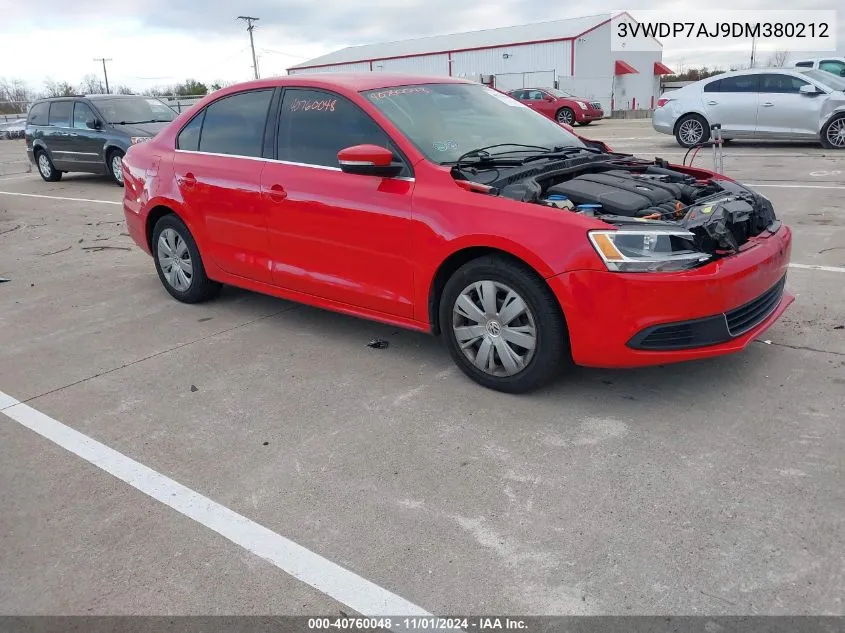 2013 Volkswagen Jetta Se VIN: 3VWDP7AJ9DM380212 Lot: 40760048