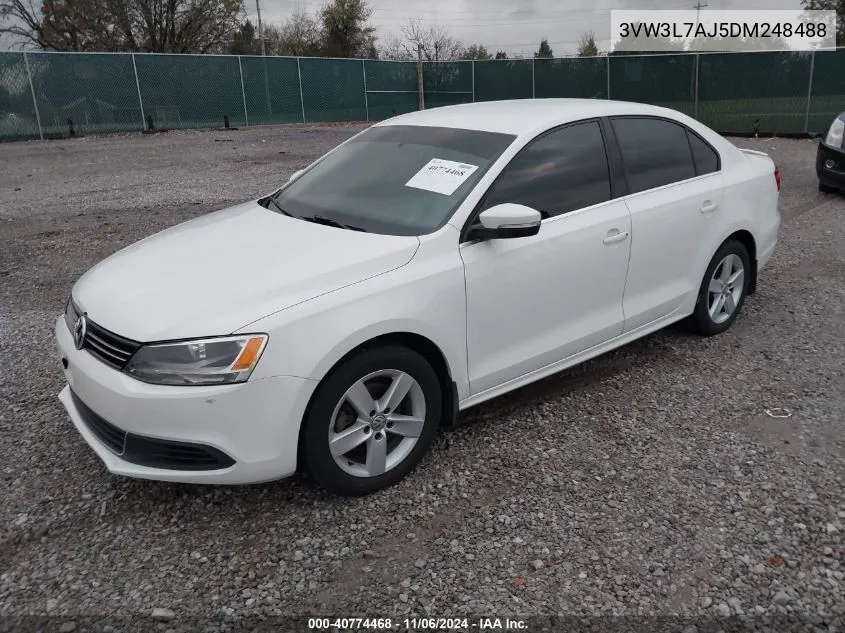 2013 Volkswagen Jetta 2.0L Tdi VIN: 3VW3L7AJ5DM248488 Lot: 40774468