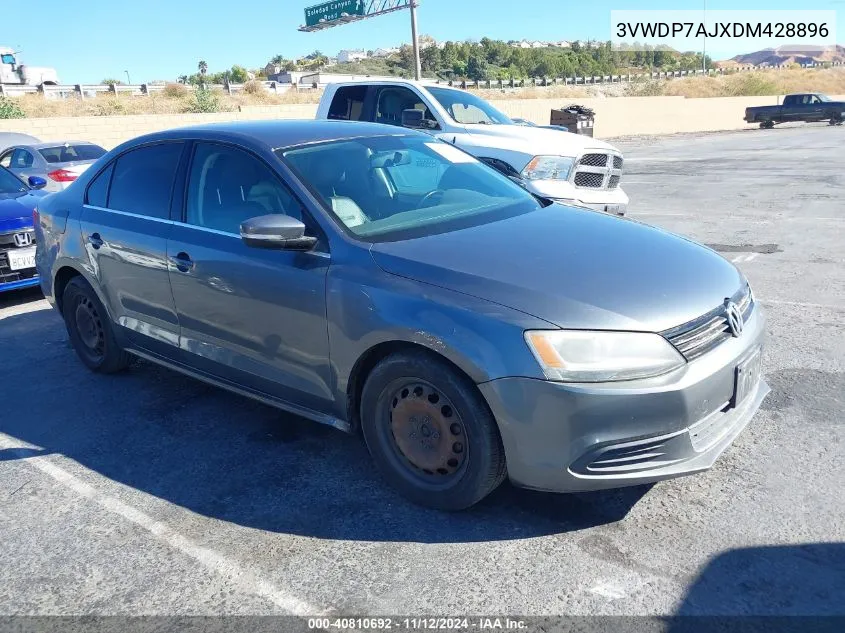 2013 Volkswagen Jetta 2.5L Se VIN: 3VWDP7AJXDM428896 Lot: 40810692