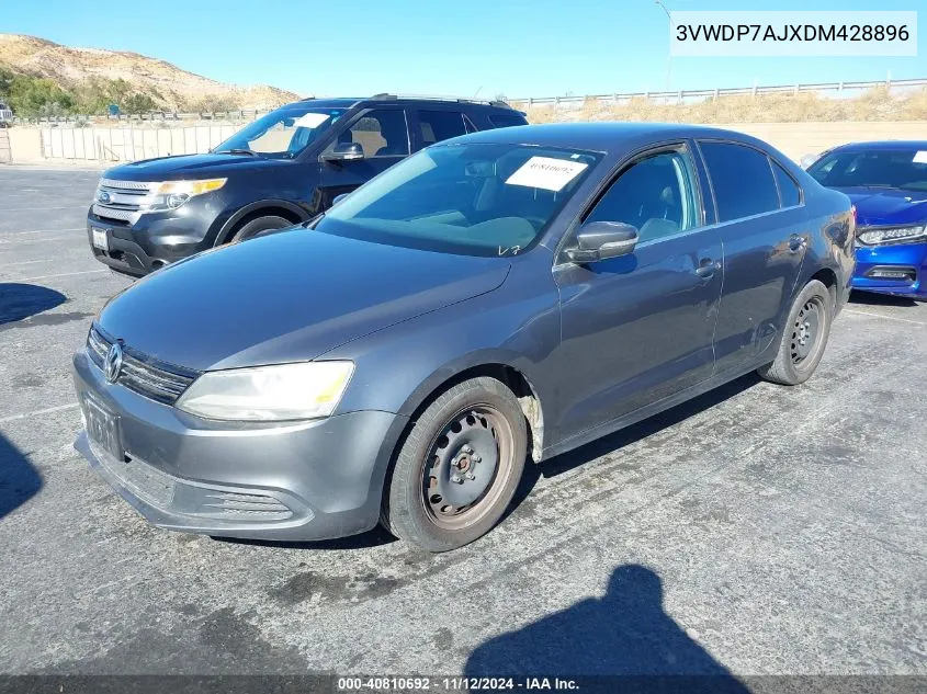 2013 Volkswagen Jetta 2.5L Se VIN: 3VWDP7AJXDM428896 Lot: 40810692