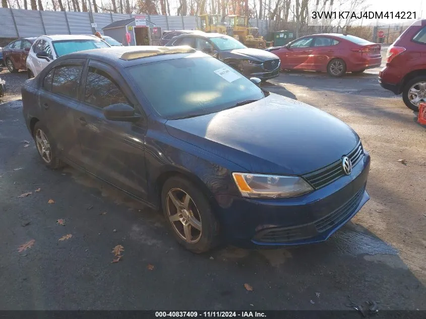 2013 Volkswagen Jetta 2.0L S VIN: 3VW1K7AJ4DM414221 Lot: 40837409