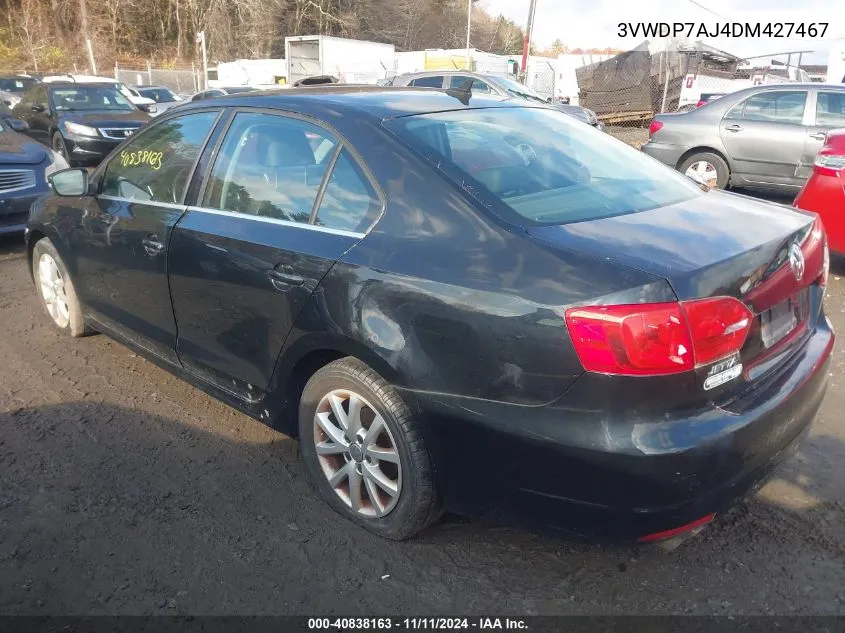 2013 Volkswagen Jetta 2.5L Se VIN: 3VWDP7AJ4DM427467 Lot: 40838163