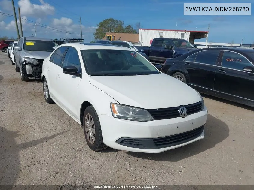 2013 Volkswagen Jetta 2.0L S VIN: 3VW1K7AJXDM268780 Lot: 40838245