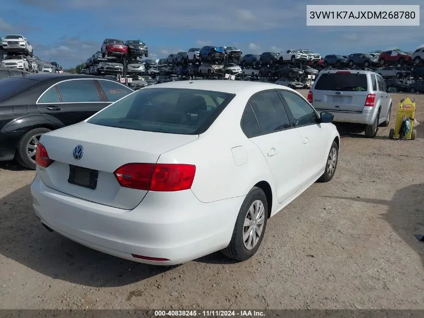 2013 Volkswagen Jetta 2.0L S VIN: 3VW1K7AJXDM268780 Lot: 40838245