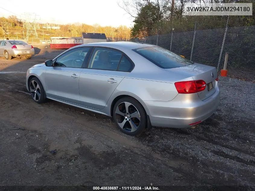 2013 Volkswagen Jetta 2.0L S VIN: 3VW2K7AJ0DM294180 Lot: 40838697