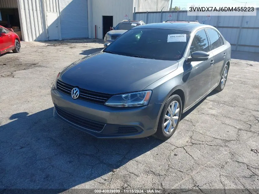 2013 Volkswagen Jetta 2.5L Se VIN: 3VWDX7AJ6DM455223 Lot: 40839899