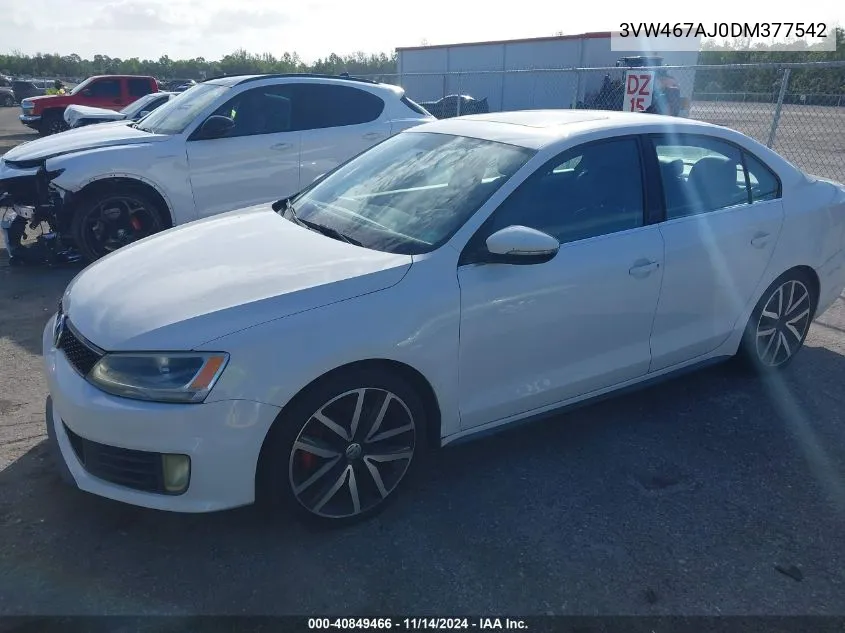 3VW467AJ0DM377542 2013 Volkswagen Jetta Gli Autobahn