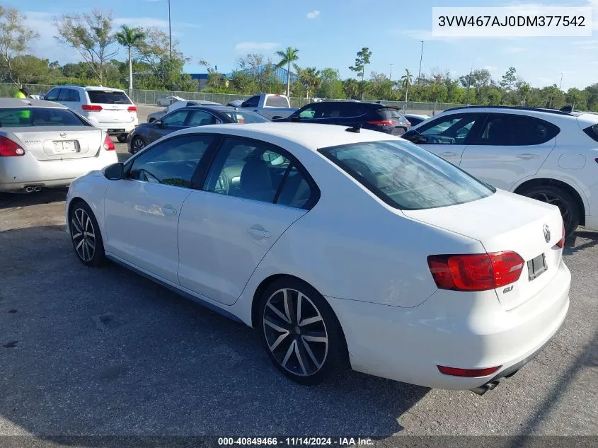 3VW467AJ0DM377542 2013 Volkswagen Jetta Gli Autobahn