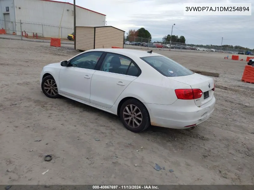 2013 Volkswagen Jetta 2.5L Se VIN: 3VWDP7AJ1DM254894 Lot: 40867697