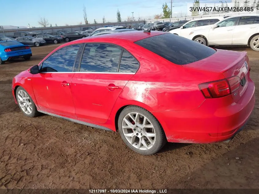 3VW4S7AJXEM268485 2014 Volkswagen Jetta Gli