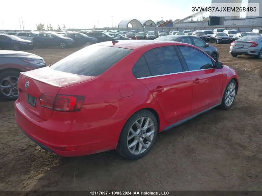 3VW4S7AJXEM268485 2014 Volkswagen Jetta Gli