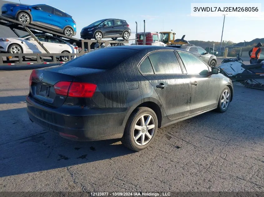 2014 Volkswagen Jetta Tdi VIN: 3VWDL7AJ2EM268056 Lot: 12123877