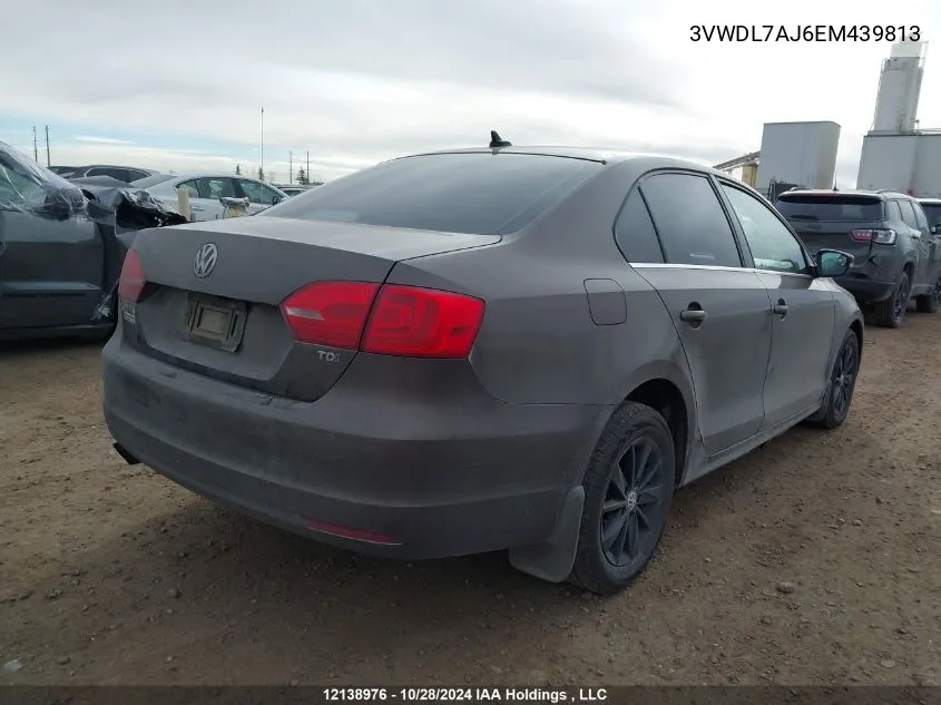 3VWDL7AJ6EM439813 2014 Volkswagen Jetta Sedan