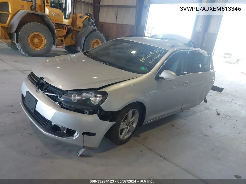 3VWPL7AJXEM613346 2014 Volkswagen Jetta Sportwagen 2.0L Tdi