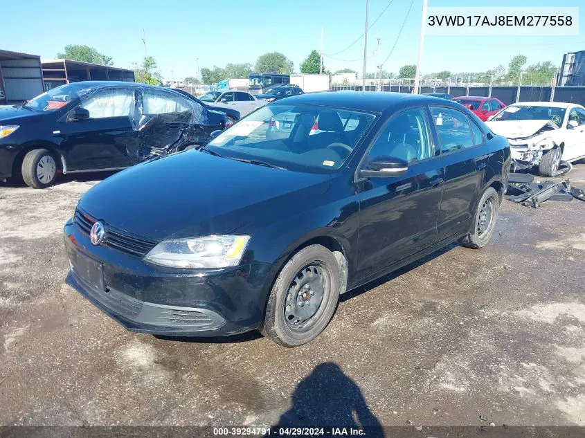 2014 Volkswagen Jetta 1.8T Se VIN: 3VWD17AJ8EM277558 Lot: 39294791