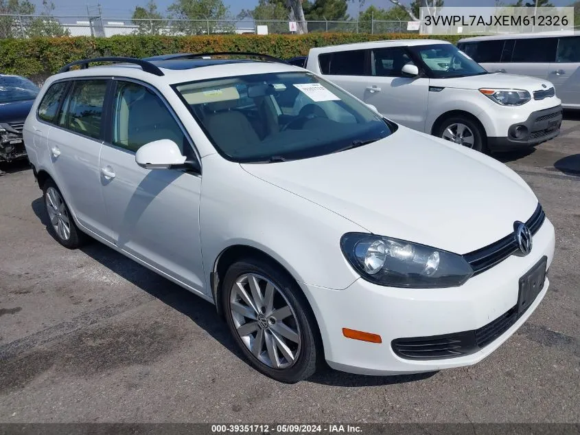 2014 Volkswagen Jetta Sportwagen 2.0L Tdi VIN: 3VWPL7AJXEM612326 Lot: 39351712