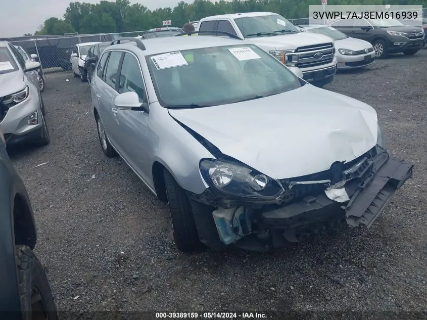 3VWPL7AJ8EM616939 2014 Volkswagen Jetta Sportwagen 2.0L Tdi