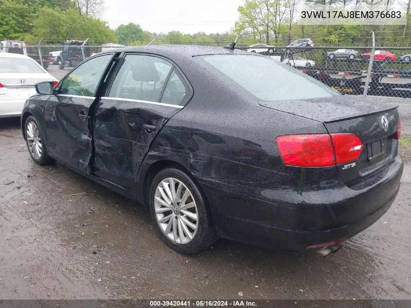 3VWL17AJ8EM376683 2014 Volkswagen Jetta 1.8T Sel