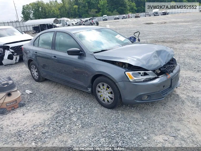 3VW2K7AJ8EM252552 2014 Volkswagen Jetta 2.0L S