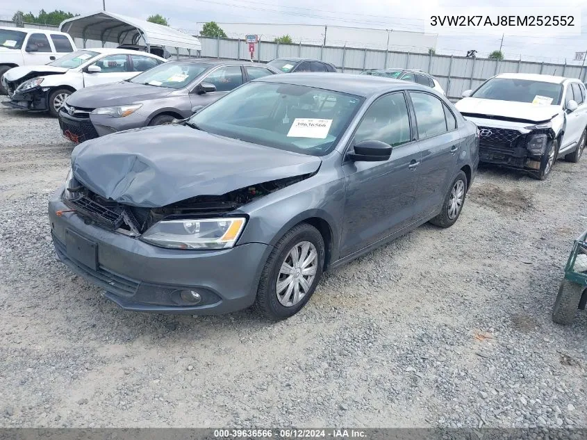 3VW2K7AJ8EM252552 2014 Volkswagen Jetta 2.0L S