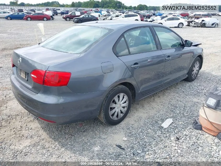 3VW2K7AJ8EM252552 2014 Volkswagen Jetta 2.0L S