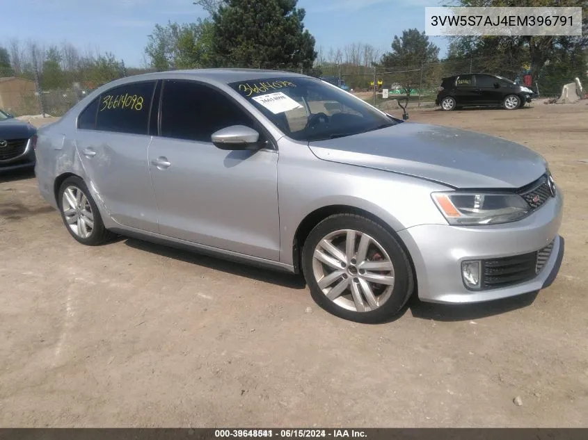 2014 Volkswagen Jetta Gli VIN: 3VW5S7AJ4EM396791 Lot: 39648541