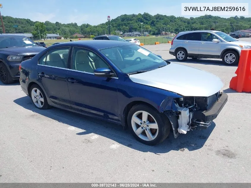 3VWLL7AJ8EM259616 2014 Volkswagen Jetta 2.0L Tdi