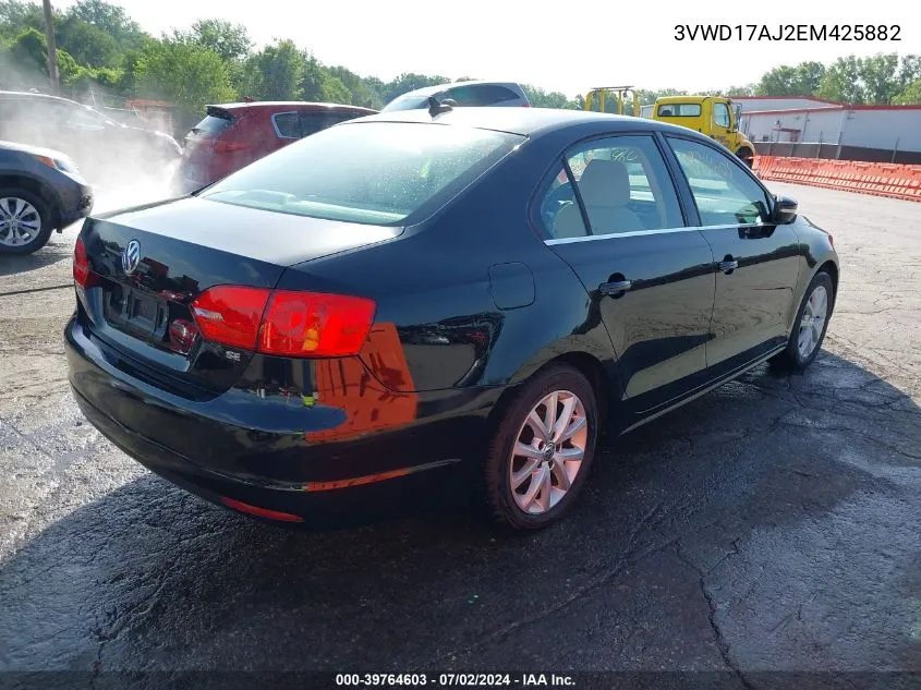 3VWD17AJ2EM425882 2014 Volkswagen Jetta 1.8T Se