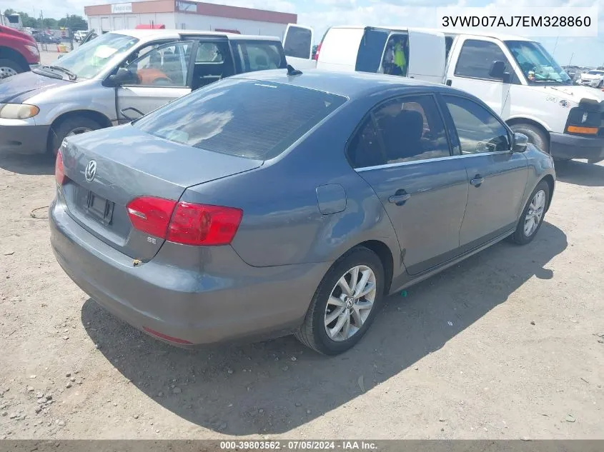 3VWD07AJ7EM328860 2014 Volkswagen Jetta 1.8T Se