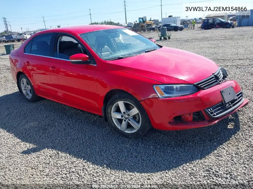 2014 Volkswagen Jetta 2.0L Tdi VIN: 3VW3L7AJ2EM354866 Lot: 39836602