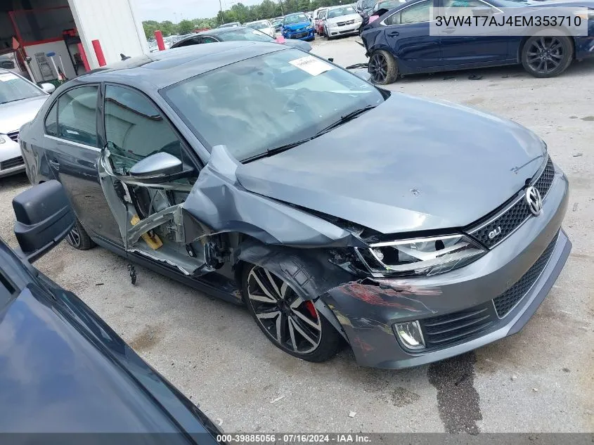 3VW4T7AJ4EM353710 2014 Volkswagen Jetta Gli Autobahn