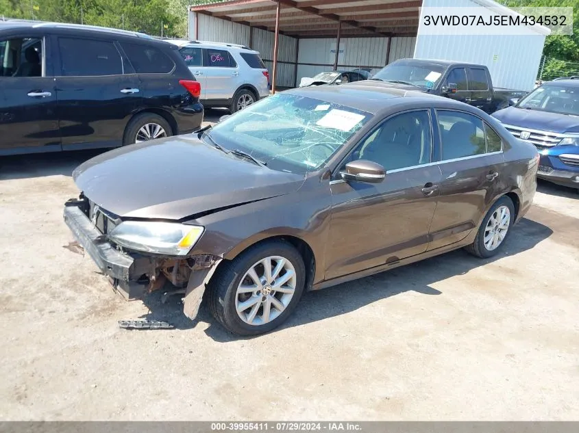 2014 Volkswagen Jetta Se VIN: 3VWD07AJ5EM434532 Lot: 39955411