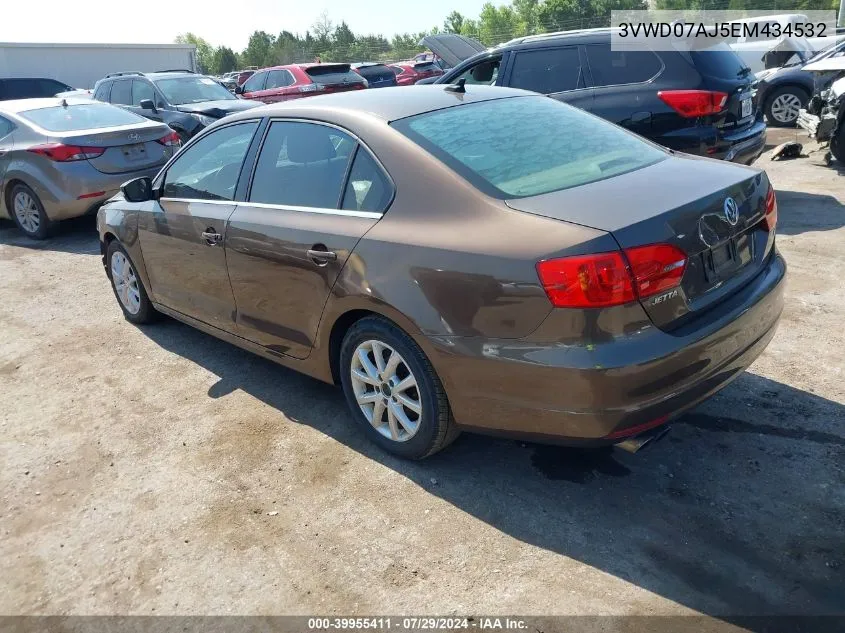 2014 Volkswagen Jetta Se VIN: 3VWD07AJ5EM434532 Lot: 39955411